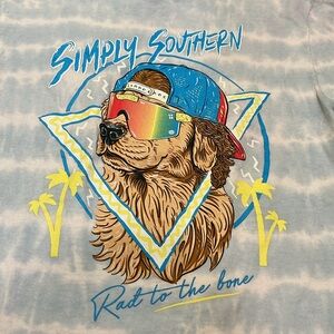 Youth simply southern nineties dog tshirt